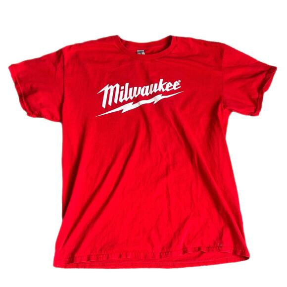 RED MILWAKEE TOOL TEE (SIZE L) - Picture 4 of 4